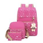 4-Piece Starry Backpack Set for Girls - Includes Backpack, - Image 9