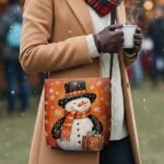 Women's Christmas Snowman Crossbody Bag -  Snowman and