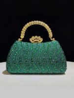 Women's Sequins Evening Bag with Chain Strap, Multiple