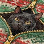 Women's Christmas Crossbody Bag - Polyester Velvet - Image 9