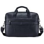 Premium Brown Leather Briefcase - Elegant Business Laptop Bag - Image 14