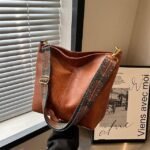 Men's Women's Crossbody Bag Bucket Bag PU Leather - Image 13