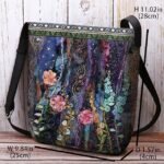 Women's Bohemian Floral Embroidered Crossbody Bag, Artistic - Image 2