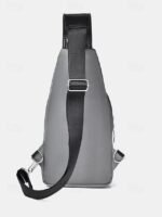 Men's Waterproof Oxford Cloth Sling Bag with USB Charging - Image 7