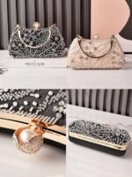Women's Polyester Clutch Bag with Sequin and Bead - Image 13