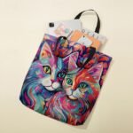 Women's Colorful Cat Art Tote Bag - Vibrant and Stylish - Image 7