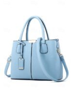 Women's Faux Leather Handbag with Adjustable Strap, - Image 19