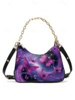 Women's Faux Leather Shoulder Bag with Adjustable Strap, - Image 13