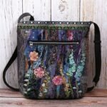 Women's Bohemian Floral Embroidered Crossbody Bag, Artistic - Image 5