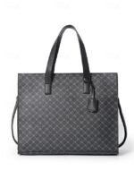 Men's Large Faux Leather Tote Bag – Stylish Business - Image 13