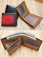 Men's RFID Blocking Genuine Leather Wallet – Slim Bifold - Image 4
