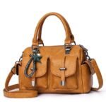 Women's Blue Faux Leather Handbag – Stylish Large - Image 15