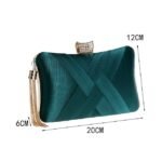 Women's Clutch Evening Bag Wristlet Clutch Bags Silk Party - Image 12