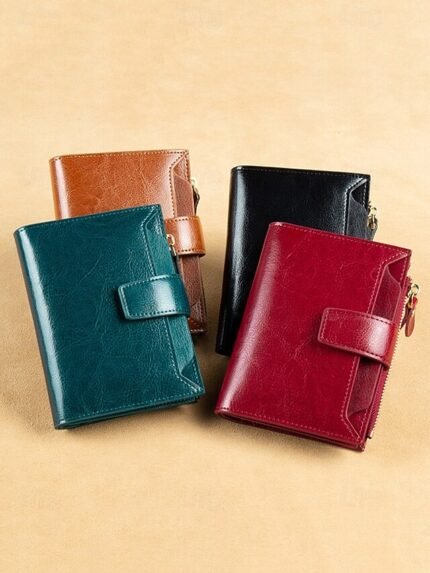 Women's Genuine Leather RFID Blocking Wallet, Large