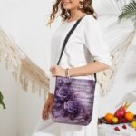Vintage Floral Music Note Shoulder Bag for Women – Artistic - Image 8