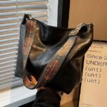Men's Women's Crossbody Bag Bucket Bag PU Leather - Image 6