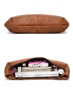 Women's Large Hobo Shoulder Bag – Soft PU Leather Slouchy - Image 5