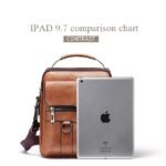 Men's Faux Leather Crossbody Messenger Bag – Vintage - Image 5