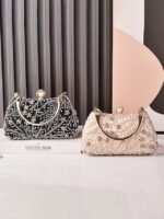 Women's Polyester Clutch Bag with Sequin and Bead - Image 6