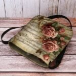 Vintage Floral Music Note Shoulder Bag for Women – Artistic - Image 6