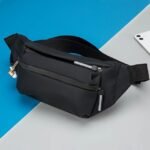 Men's Waterproof Fanny Bag Waist Bag with Reflective Strips