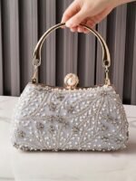 Women's Polyester Clutch Bag with Sequin and Bead - Image 15