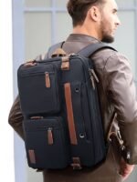 Men's Waterproof Multi-Function Laptop Backpack - Vintage - Image 3