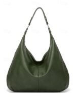 Women's Large Hobo Shoulder Bag – Soft PU Leather Slouchy - Image 16