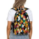 Women's Backpack Large Capacity Cat Animal Print Backpack - Image 2