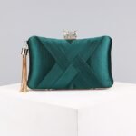 Women's Clutch Evening Bag Wristlet Clutch Bags Silk Party - Image 3