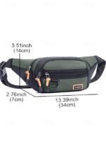 Men's Water-Resistant Crossbody Sling Bag, Multi-Way Wear - Image 11