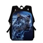 Electric Blue Leopard Backpack for Boys and Teens – Fierce