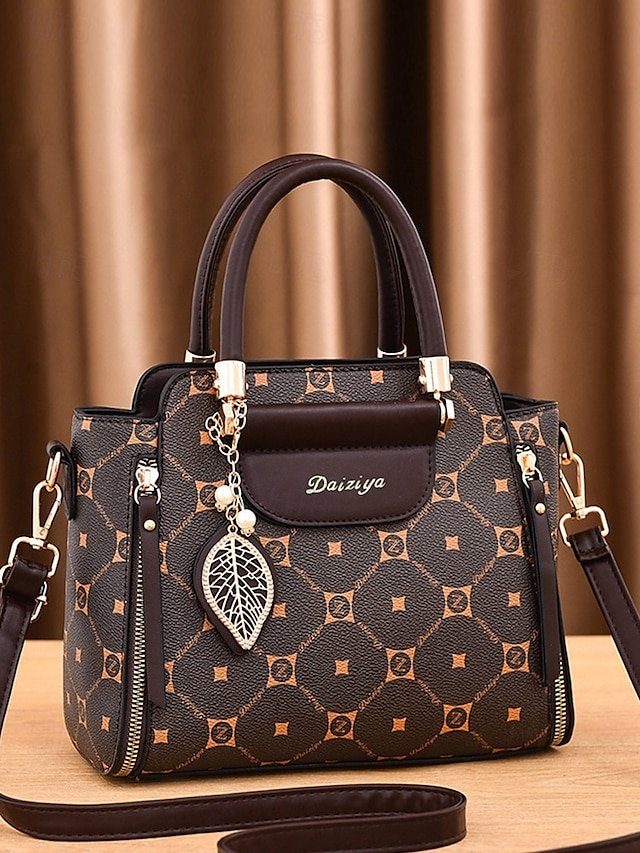 uikpdt1729584480294 Elegant Women's Faux Leather Handbag with Red Accents and - Image 1