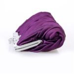 Women's White Satin Pleated Evening Clutch – Elegant - Image 3