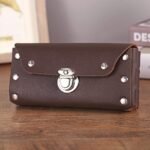 Men's Faux Leather Belted Mobile Waist Bag with Secure Lock