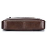Premium Brown Leather Briefcase - Elegant Business Laptop Bag - Image 7