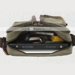 Men's Vintage Canvas Crossbody Messenger Bag, Multi-Pocket - Image 5