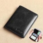 Men's Brown RFID Blocking Leather Bifold Wallet with ID - Image 15