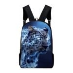 Electric Blue Leopard Backpack for Boys and Teens – Fierce - Image 2