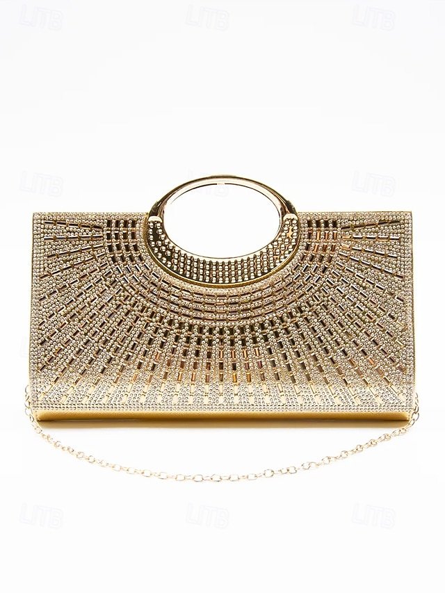 xrcxuq1740479138430 Glamorous Gold Crystal Evening Clutch with Round Handle – - Image 1