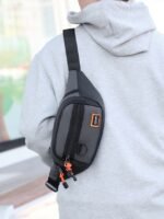 Men's Water-Resistant Crossbody Sling Bag, Multi-Way Wear - Image 3