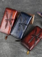 Women's Vintage Brown Leather Wallet with Embossed - Image 8