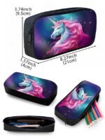 Girls 3-Piece Unicorn Backpack Set - Galaxy Print School Bag - Image 13