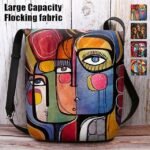 Women's Abstract Art Crossbody Bag – Colorful Cubist