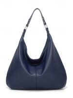 Women's Large Hobo Shoulder Bag – Soft PU Leather Slouchy - Image 9
